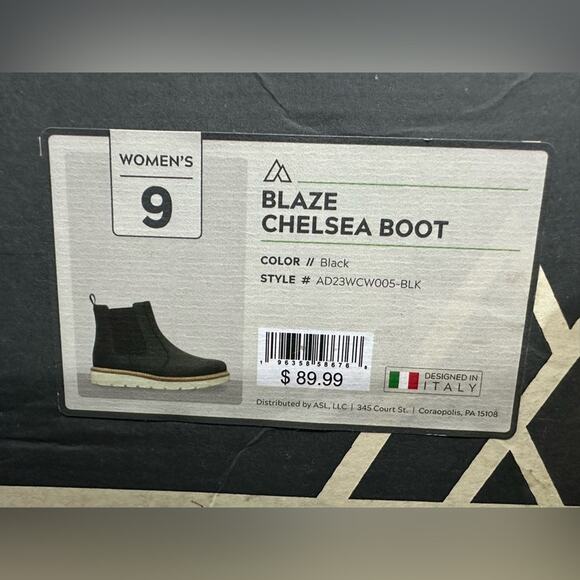 Alpine Design Women's Comfort Blaze Chelsea Boots Black Suede AD23WCW005 - 9 - Picture 8 of 8